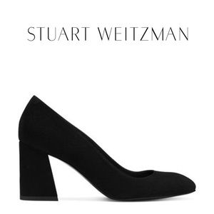 STUART WEITZMAN mary pumps in black suede